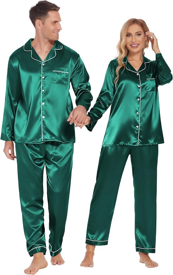 silk satin pajama set 