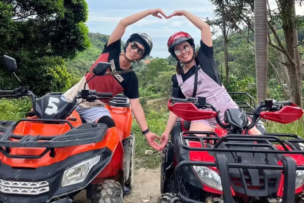 Couple ATV Ride