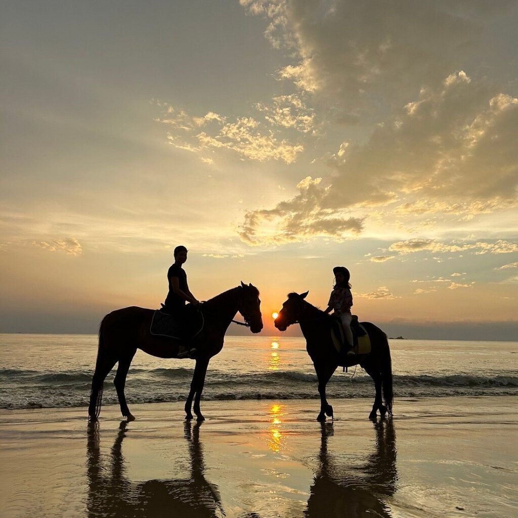 Couple Horseback Ride