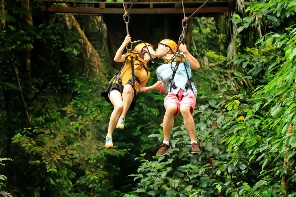 Couple Ziplining Experience